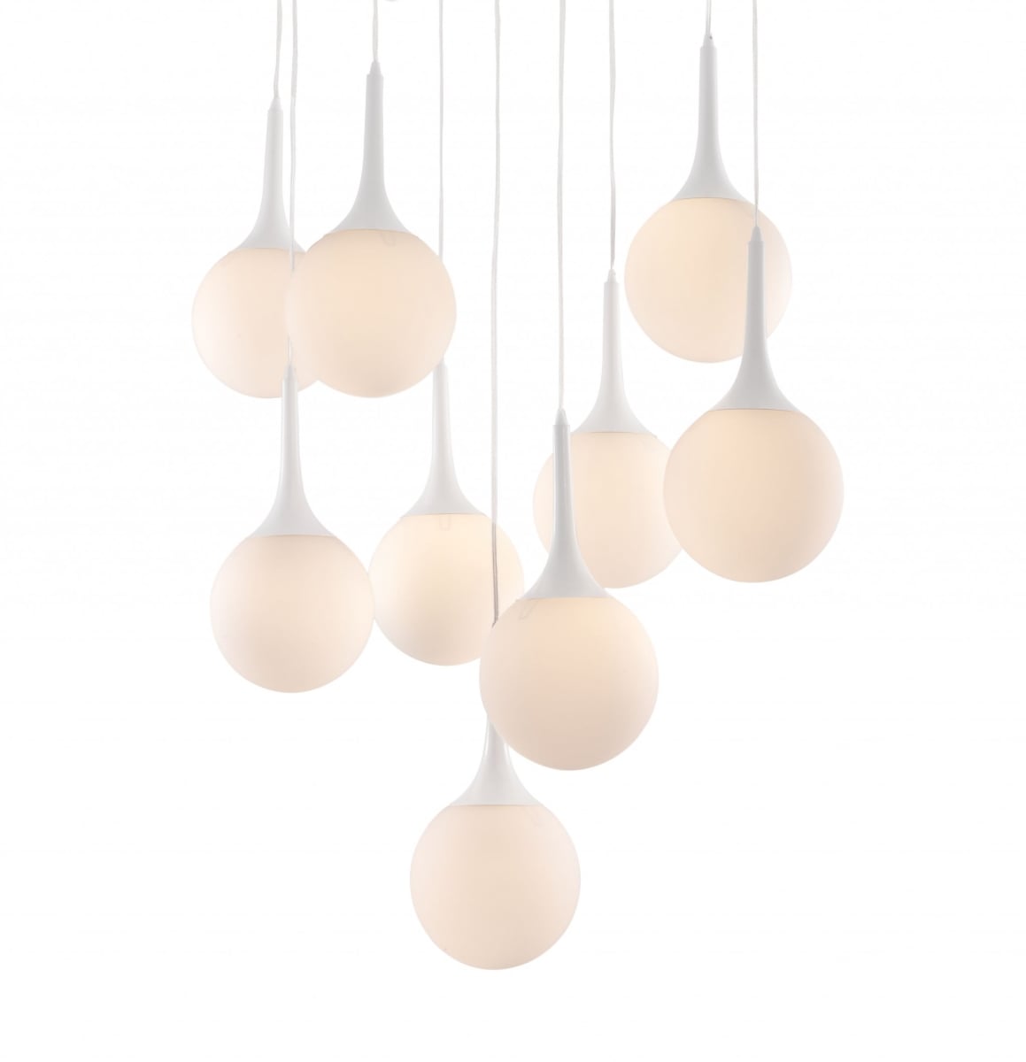 86.6 x 35.4 x 19.7 in. White Tear Drop Ceiling Lamp