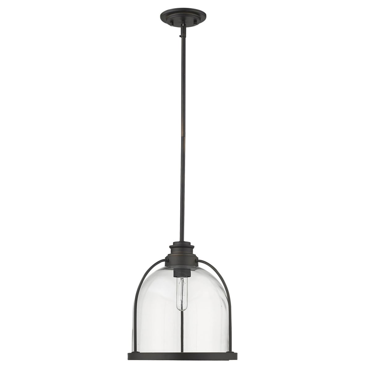 12.75 x 12 x 12 in. Stanton 1-Light Oil-Rubbed Bronze Pendant