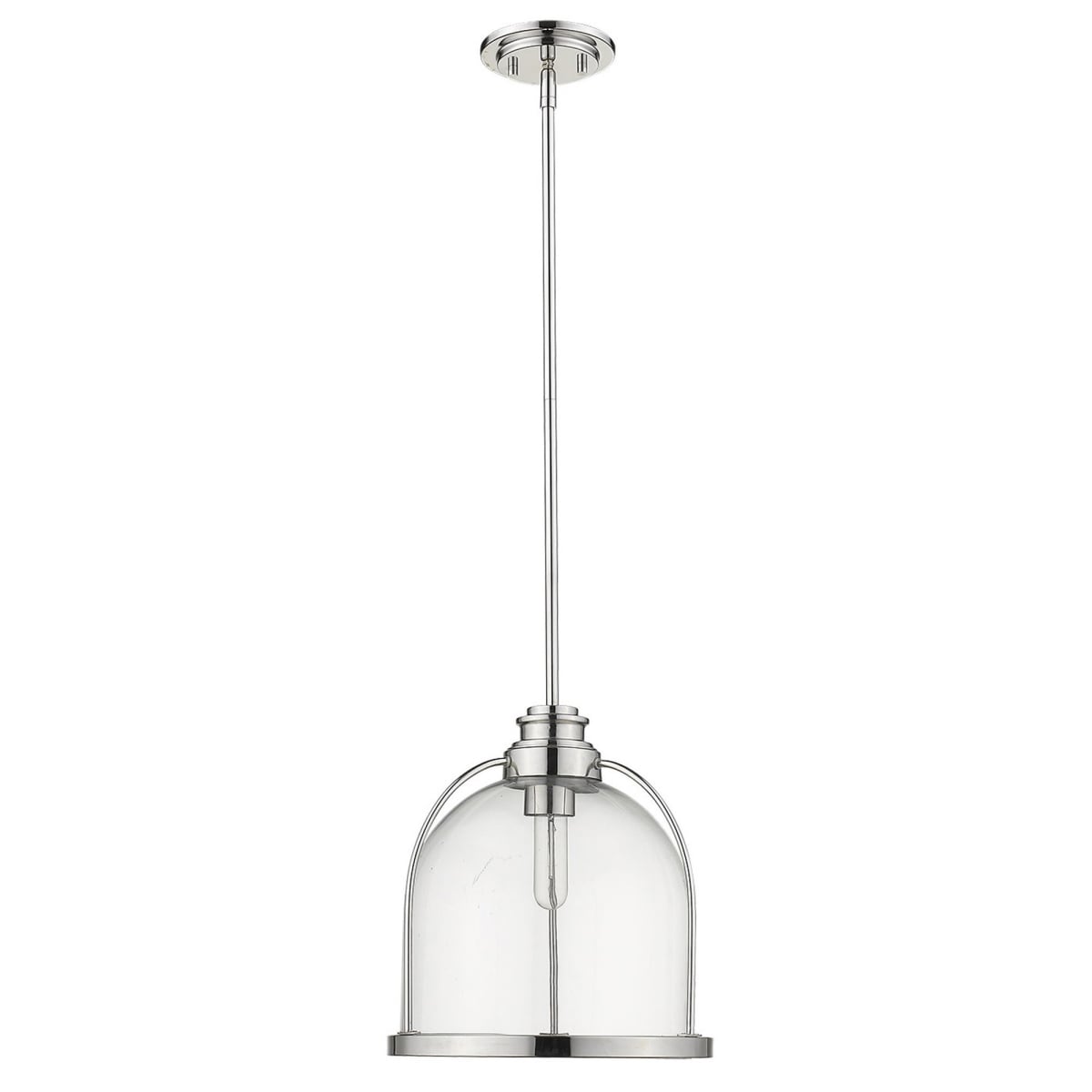 12.75 x 12 x 12 in. Stanton 1-Light Polished Nickel Pendant