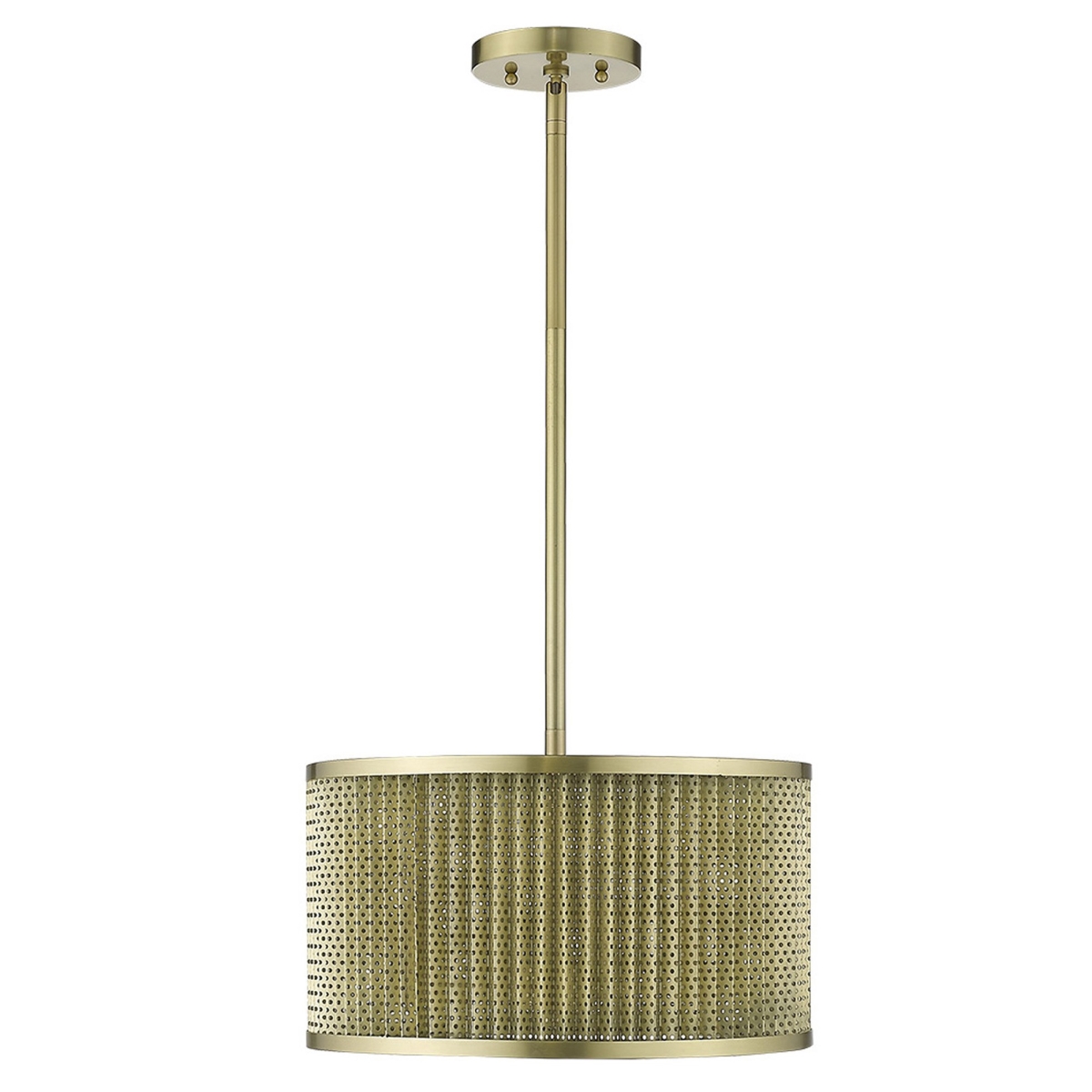 8.25 x 15 x 15 in. Basetti 4-Light Gold Convertible Pendant