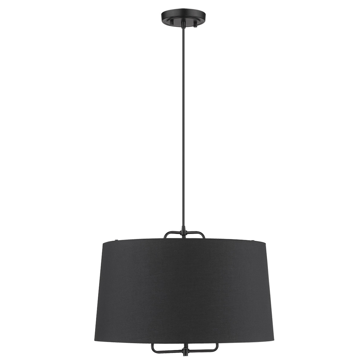 17 x 24 x 24 in. Lamia 3-Light Matte Black Mini Pendant