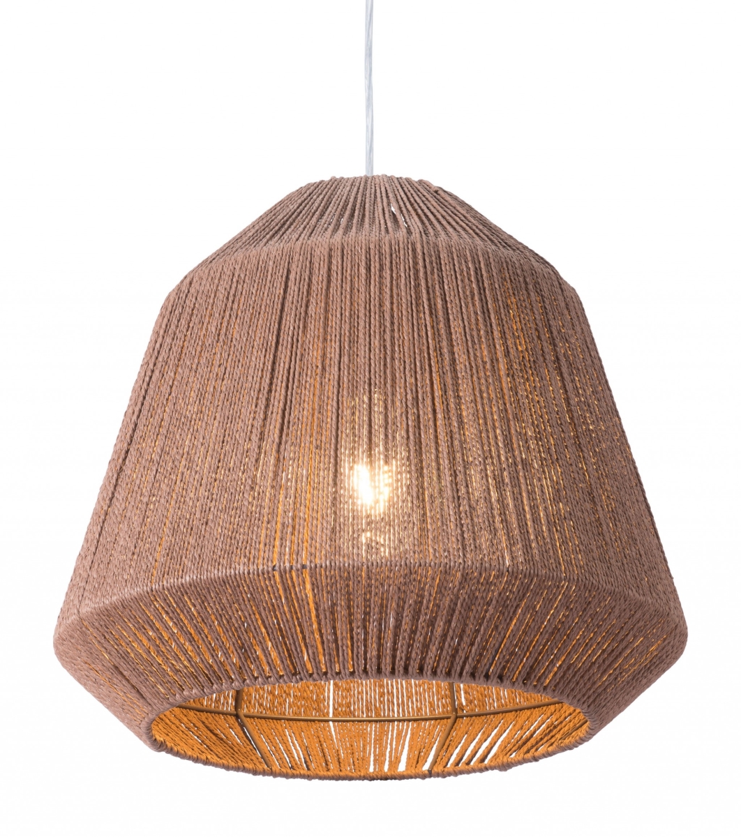 391901 Brush Natural Ceiling Lamp, Brown