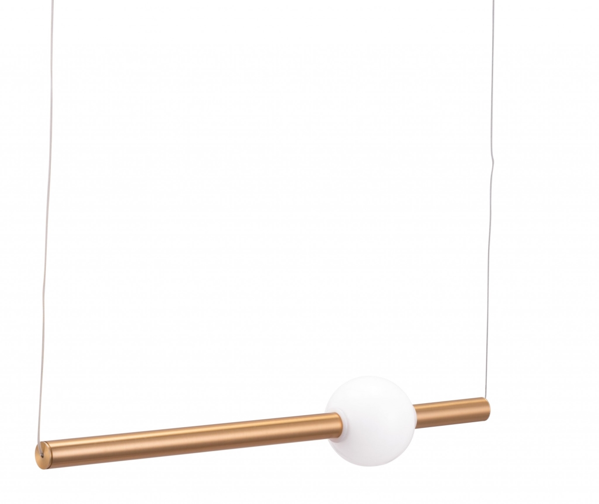 4 x 24 x 24 in. Vertical Cylinder Lamp, Gold