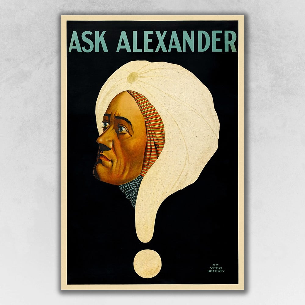 9 x 12 in. Vintage c1920s Alexander Vintage Magic Multi Color Wall Art