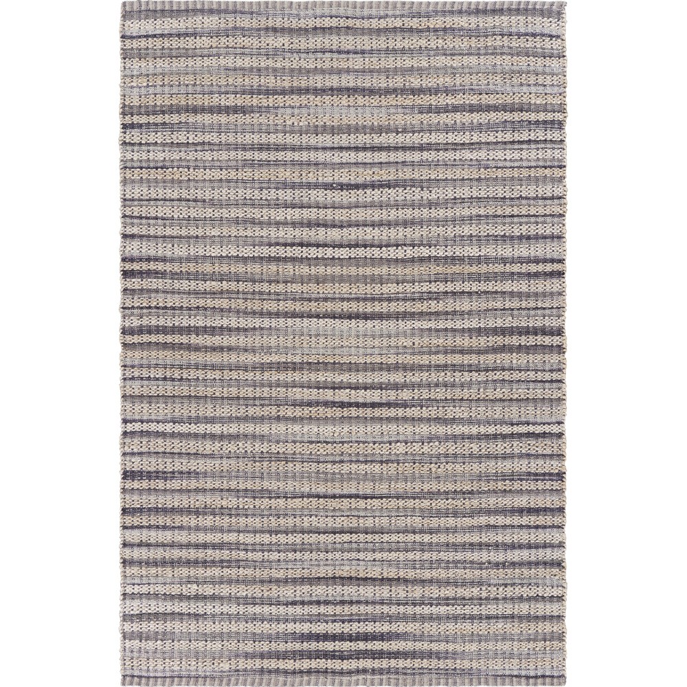8 x 10 ft. Brown & Gray Striped Area Rug