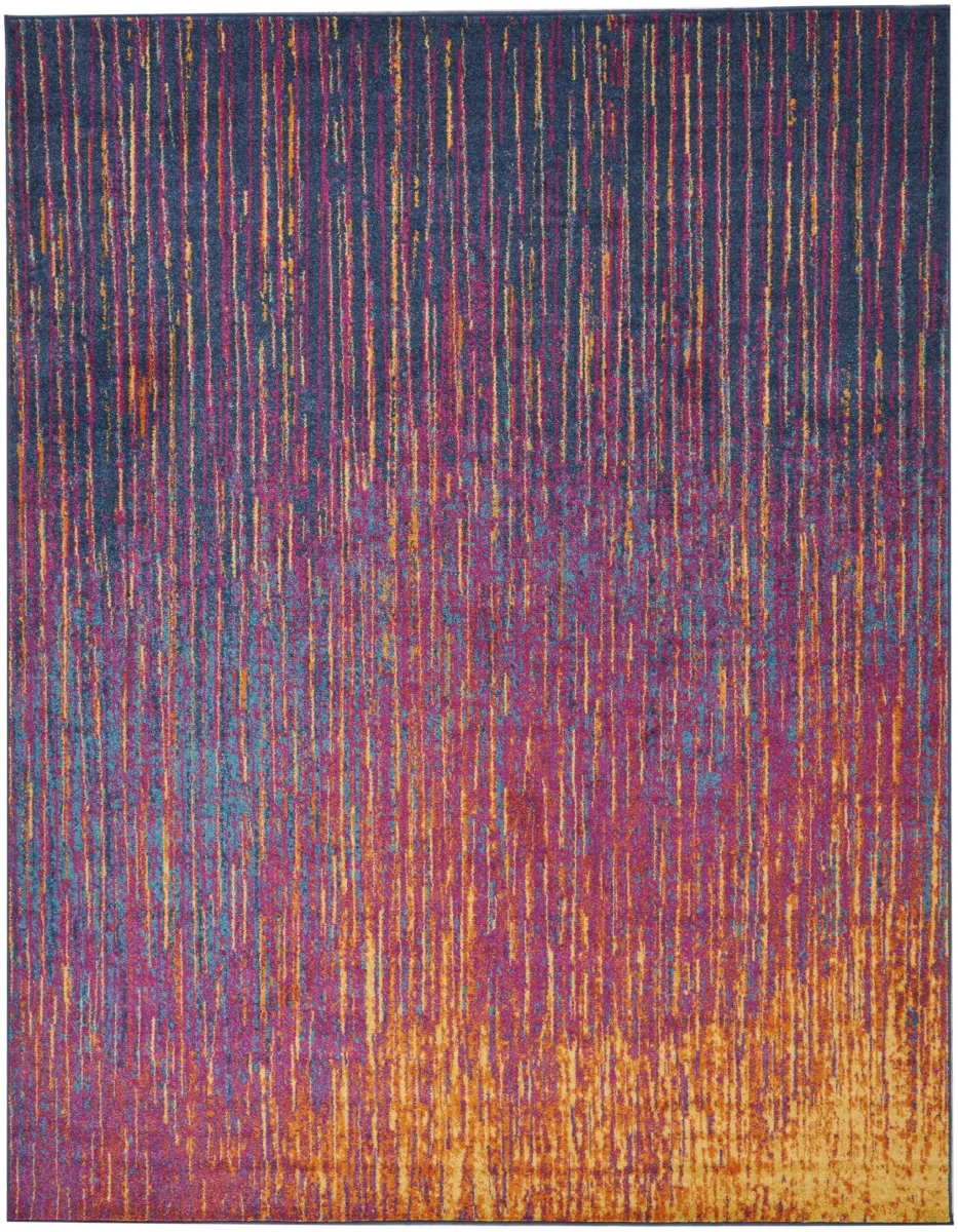 8 x 10 ft. Rainbow Abstract Striations Area Rug