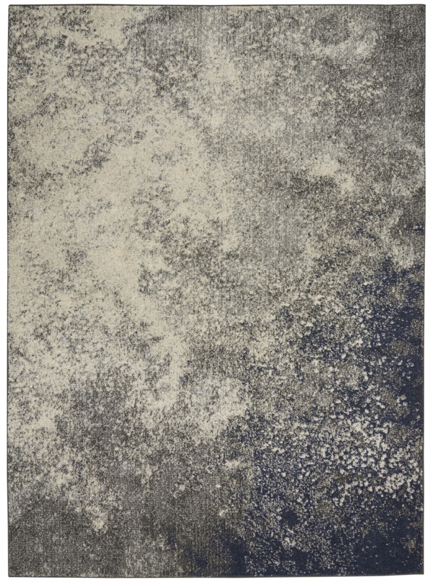 5 x 7 ft. Charcoal & Ivory Abstract Area Rug