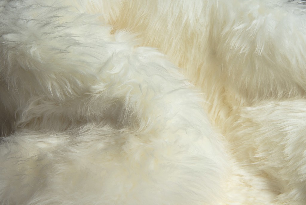 Picture of HomeRoots 388539 2 x 5 ft. Natural Rectangular Sheepskin Area Rug