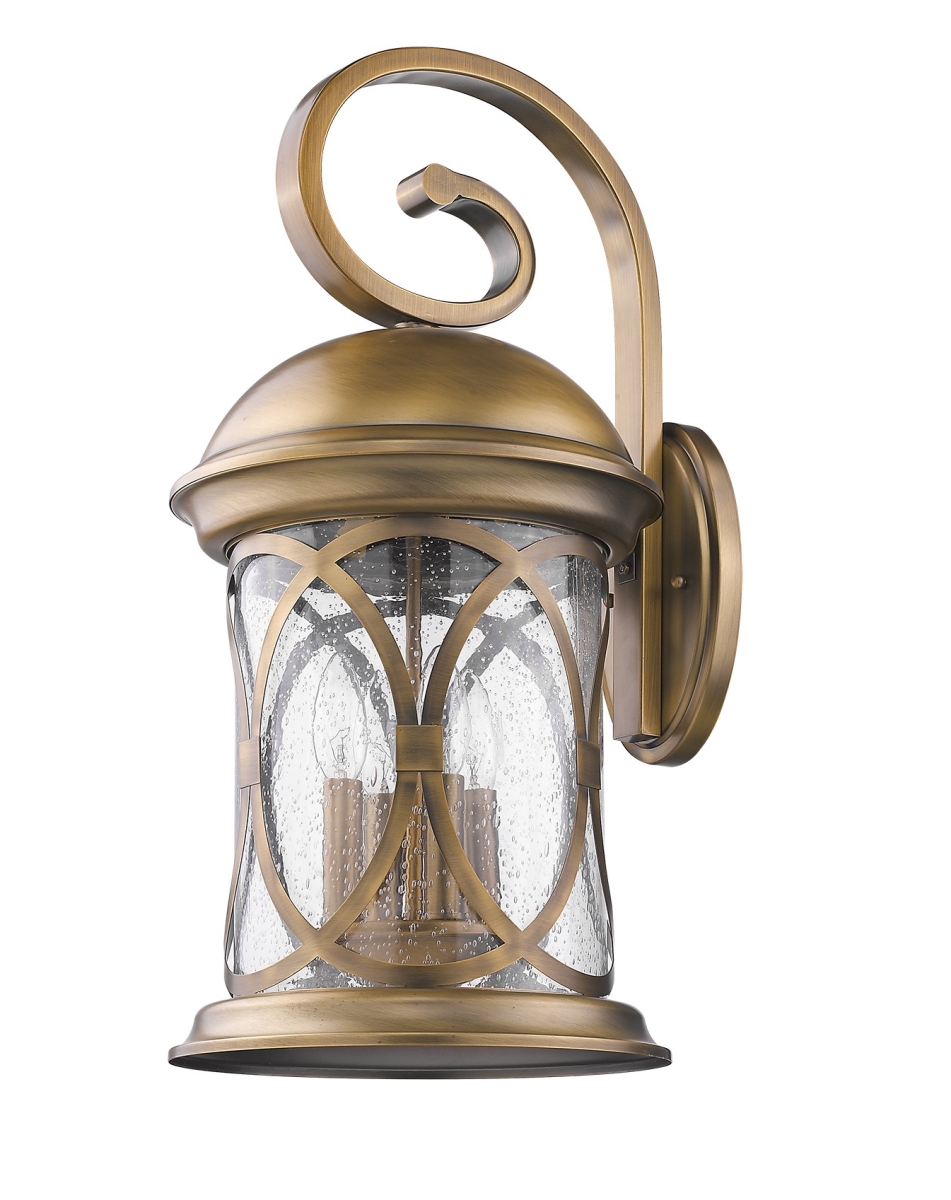 23 x 11 x 12.75 in. Lincoln 4-Light Antique Brass Wall Light