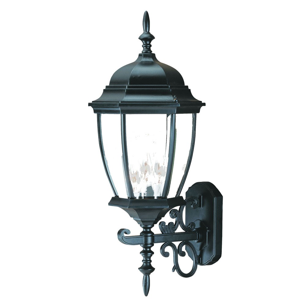 24 x 9.25 x 10.25 in. Wexford 3-Light Matte Black Wall Light