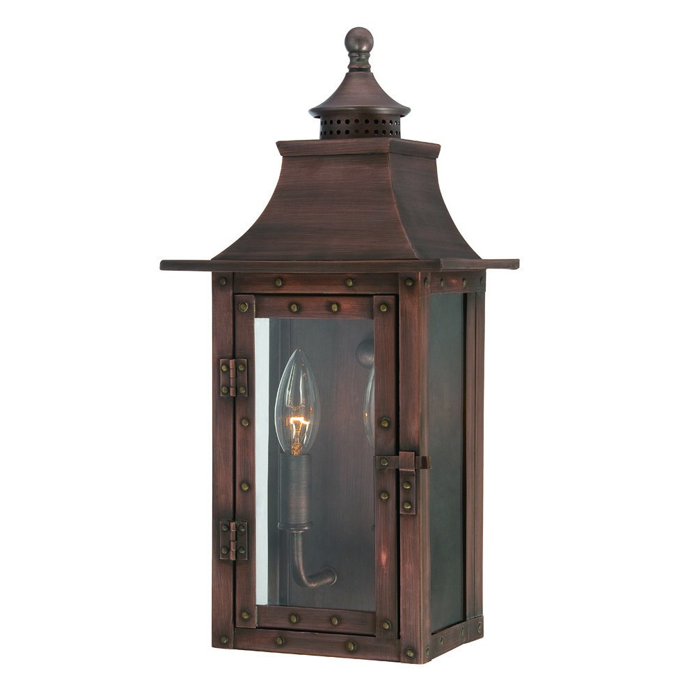 Picture of HomeRoots 398416 16.5 x 8 x 5.75 in. St. Charles 2-Light a Copper Patina Wall Light