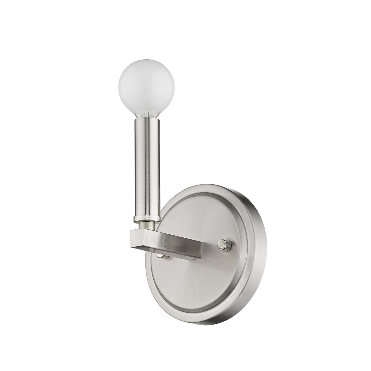 398437 6.63 x 5 x 4 in. Sawyer 1-Light Satin Nickel Sconce