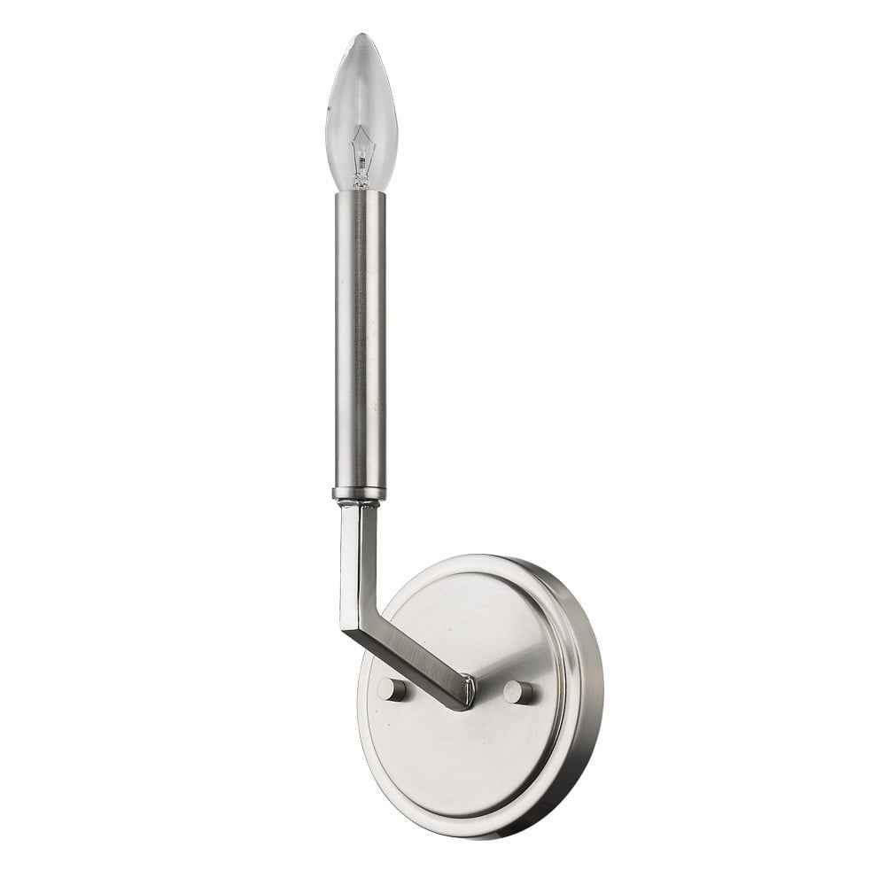 398445 10.5 x 5 x 4 in. Harper 1-Light Satin Nickel Sconce