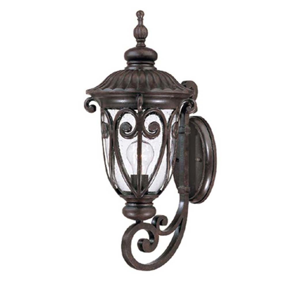 Picture of HomeRoots 398506 22.75 x 9.38 x 11.63 in. Naples 1-Light Marbelized Mahogany Wall Light