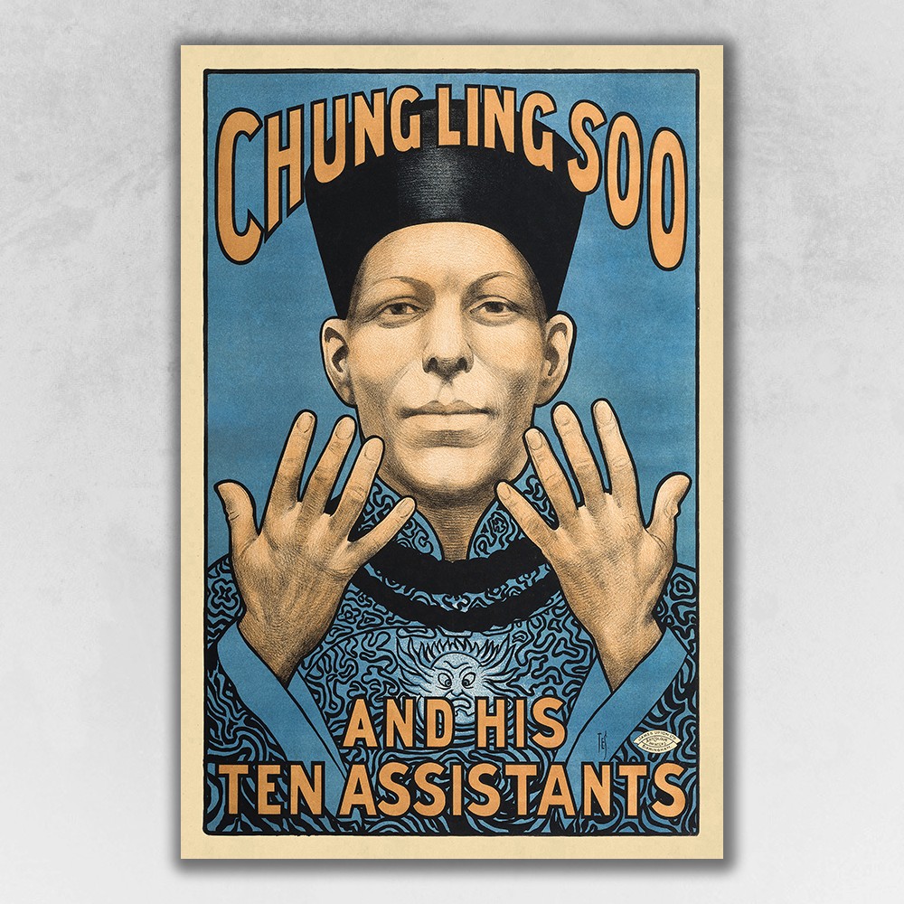 20 x 30 in. Chung Ling Soo Vintage Magic Poster Multi Color Wall Art