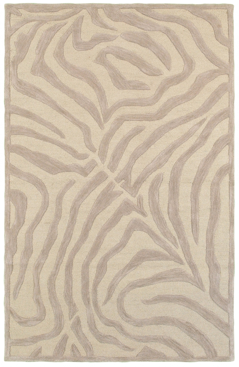 395617 8 x 10 ft. Taupe Zebra Pattern Area Rug