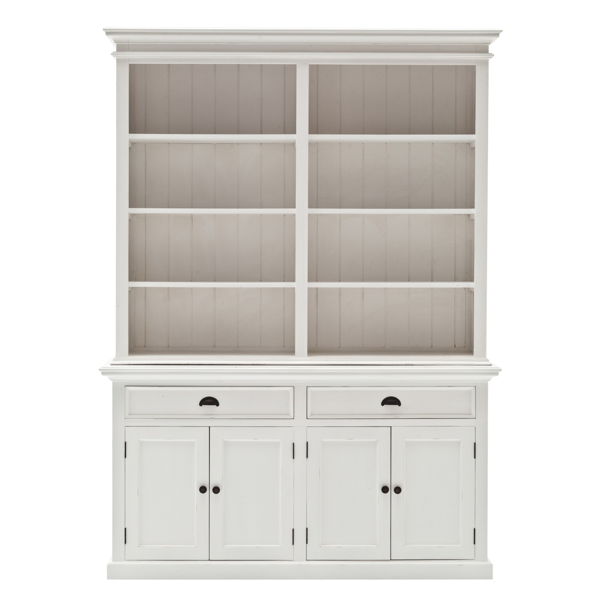 397119 Hutch Bookcase Unit, Classic White
