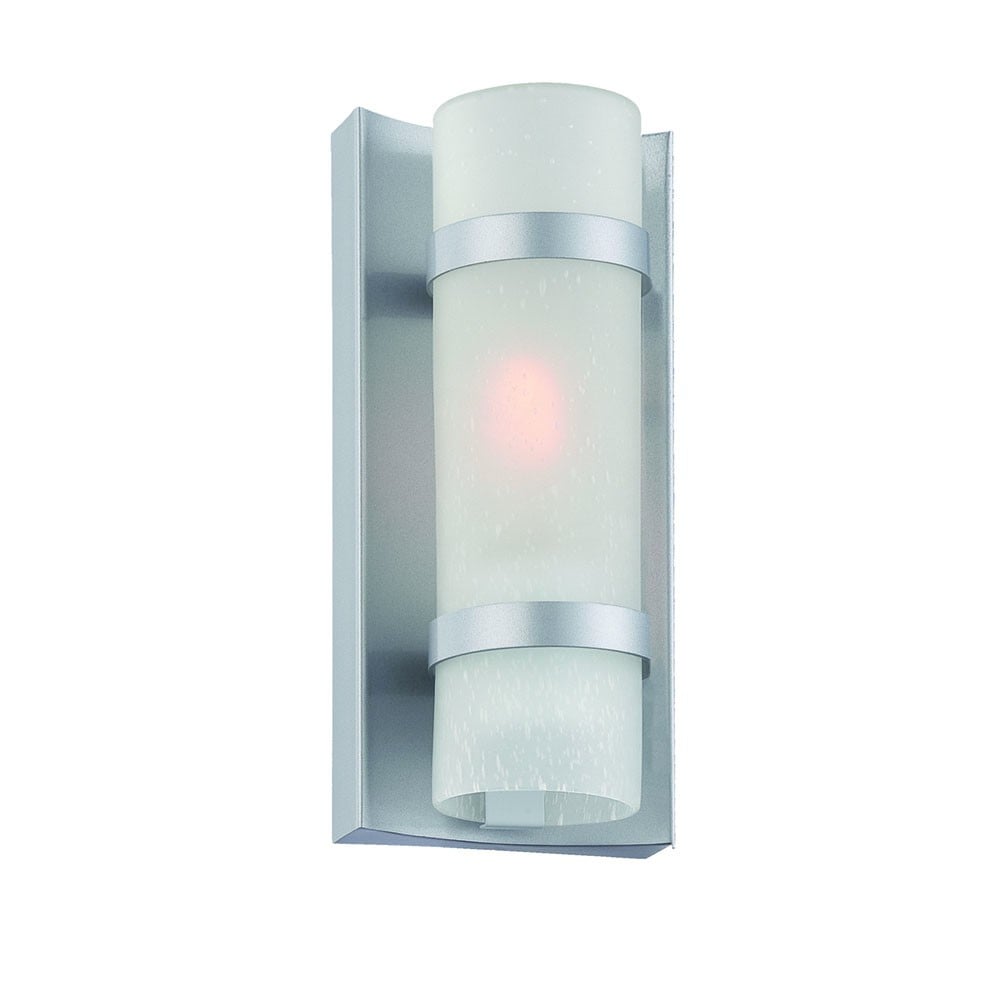 9.75 x 4.25 x 4 in. Apollo 1-Light Brushed Steel Wall Sconce