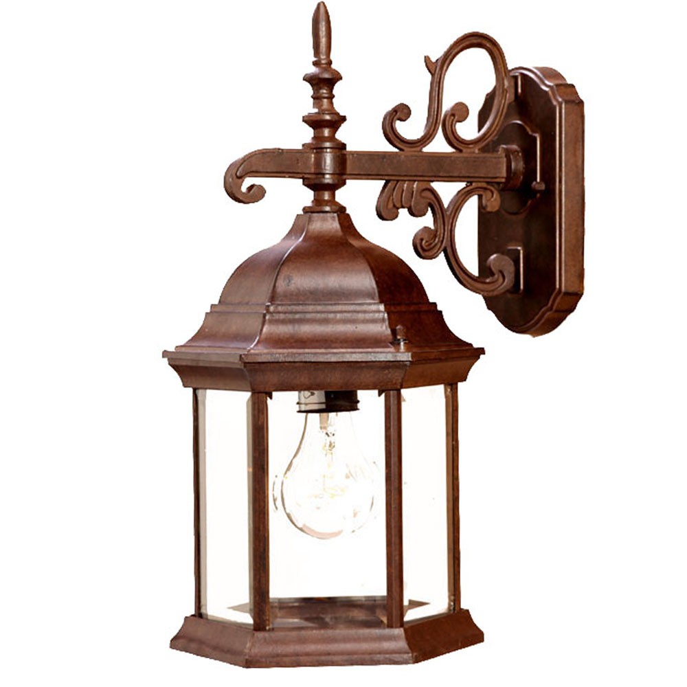 Picture of HomeRoots 398588 16.75 x 7.75 x 9.5 in. Madison 1-Light Burled Walnut Wall Light