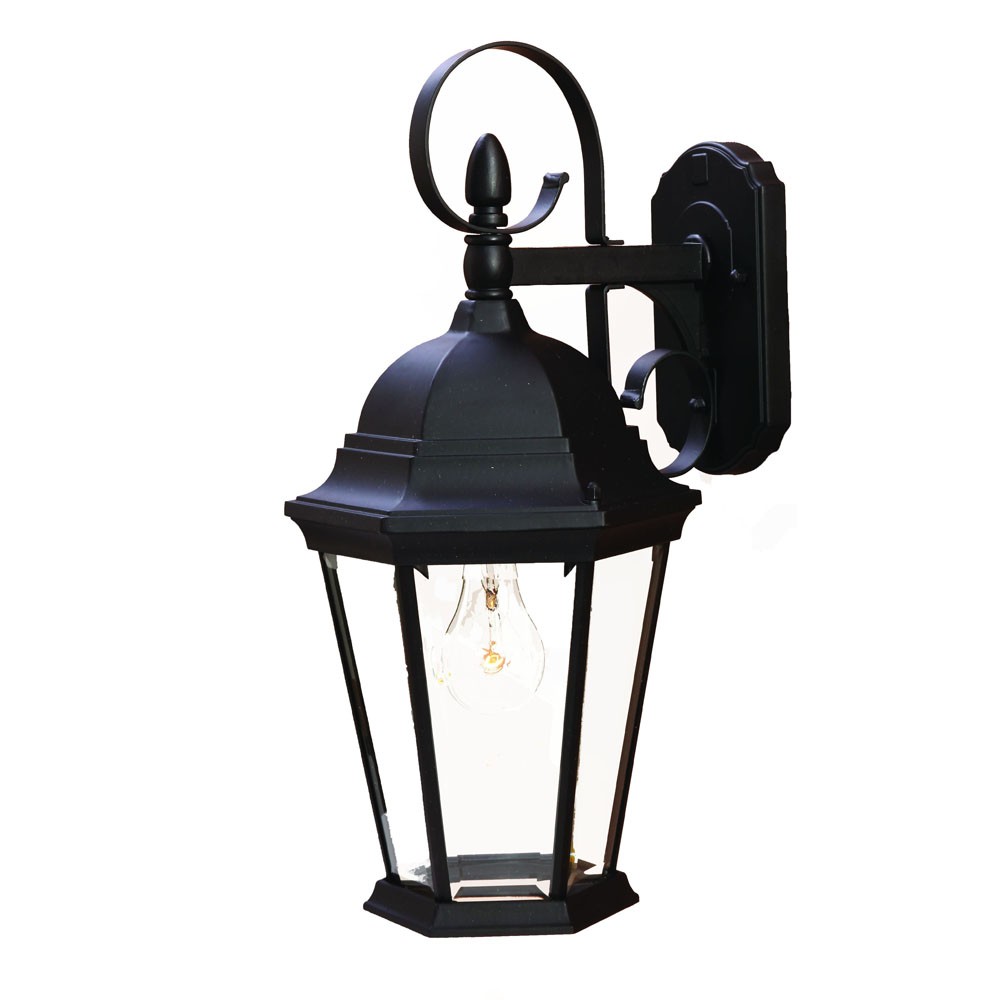 Picture of HomeRoots 398603 New Orleans 1-Light Matte Black Wall Light
