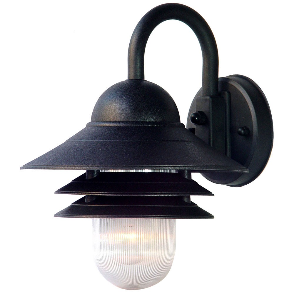 Picture of HomeRoots 398634 13 x 10 x 11 in. Mariner 1-Light Matte Black Wall Light