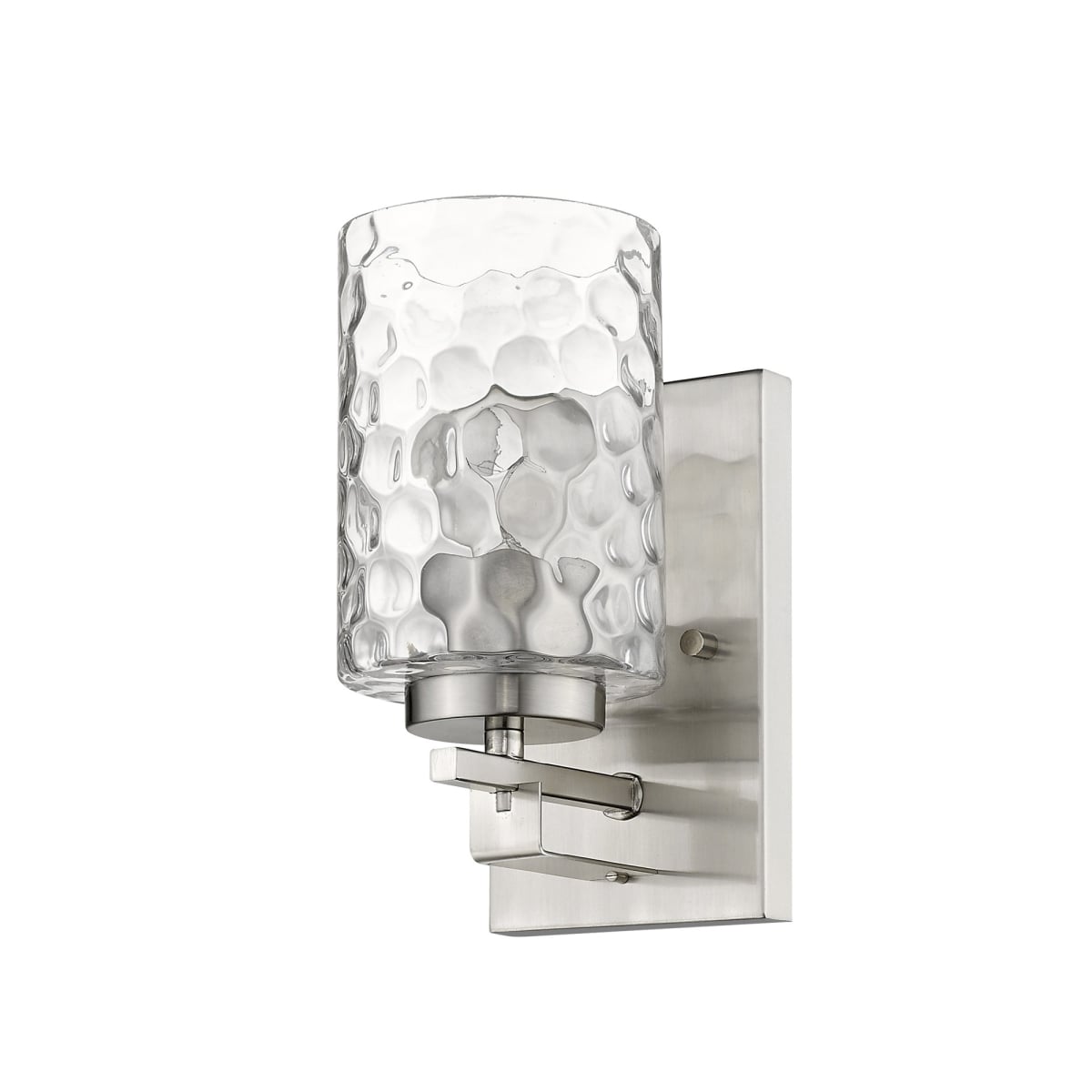 9.5 x 4.75 x 5.75 in. Livvy 1-Light Satin Nickel Sconce