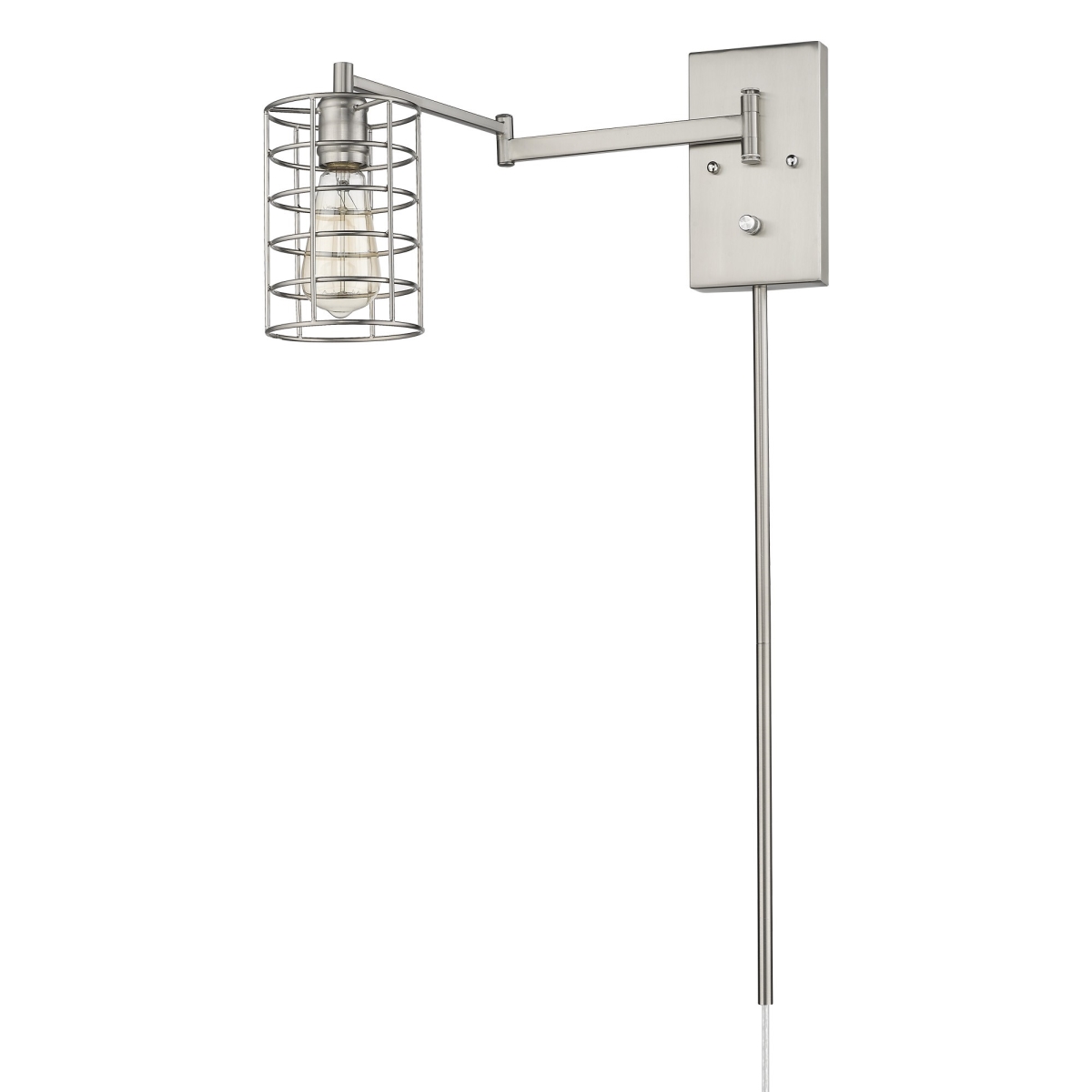 32 x 5 x 20.75 in. Jett 1-Light Satin Nickel Sconce