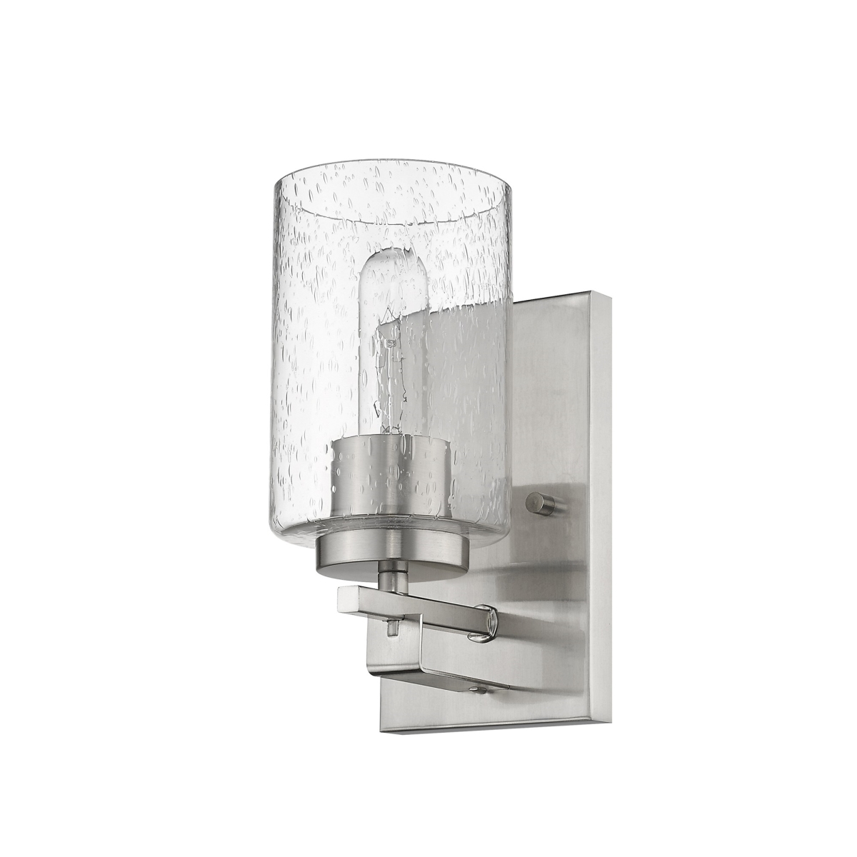 8.75 x 4.5 x 5.75 in. Orella 1-Light Satin Nickel Sconce