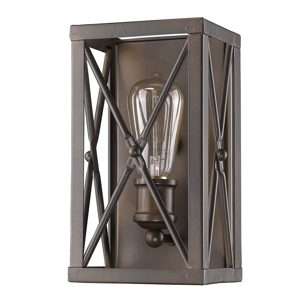 10 x 5.5 x 4.5 in. Brooklyn 1-Light Oil-Rubbed Bronze Sconce