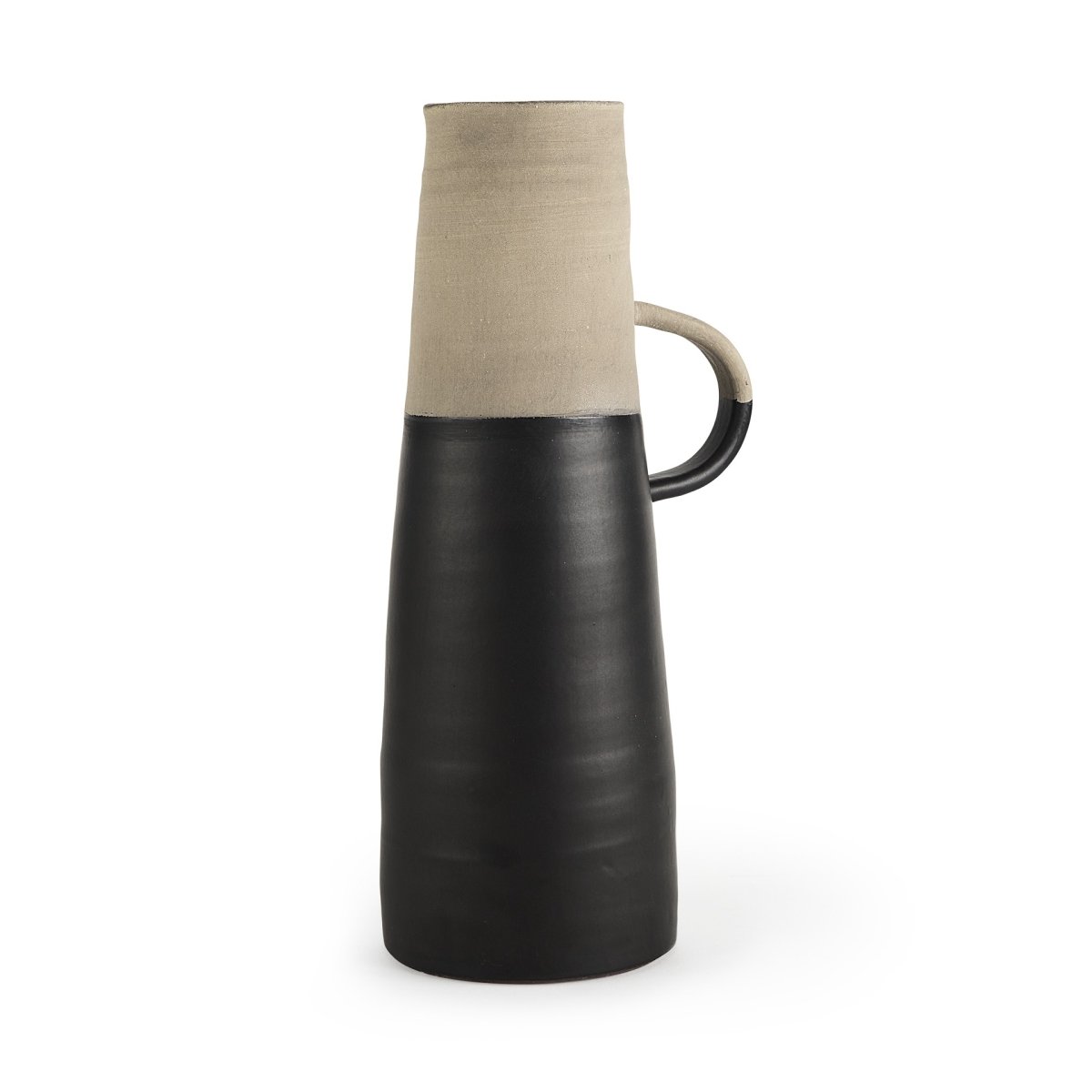 Picture of HomeRoots 392217 16 in. Rustic Organic Decorative Jug&#44; Black & Natural