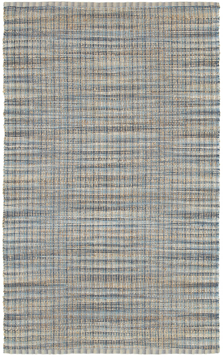 8 x 10 ft. Interwoven Area Rug - Navy & Natural
