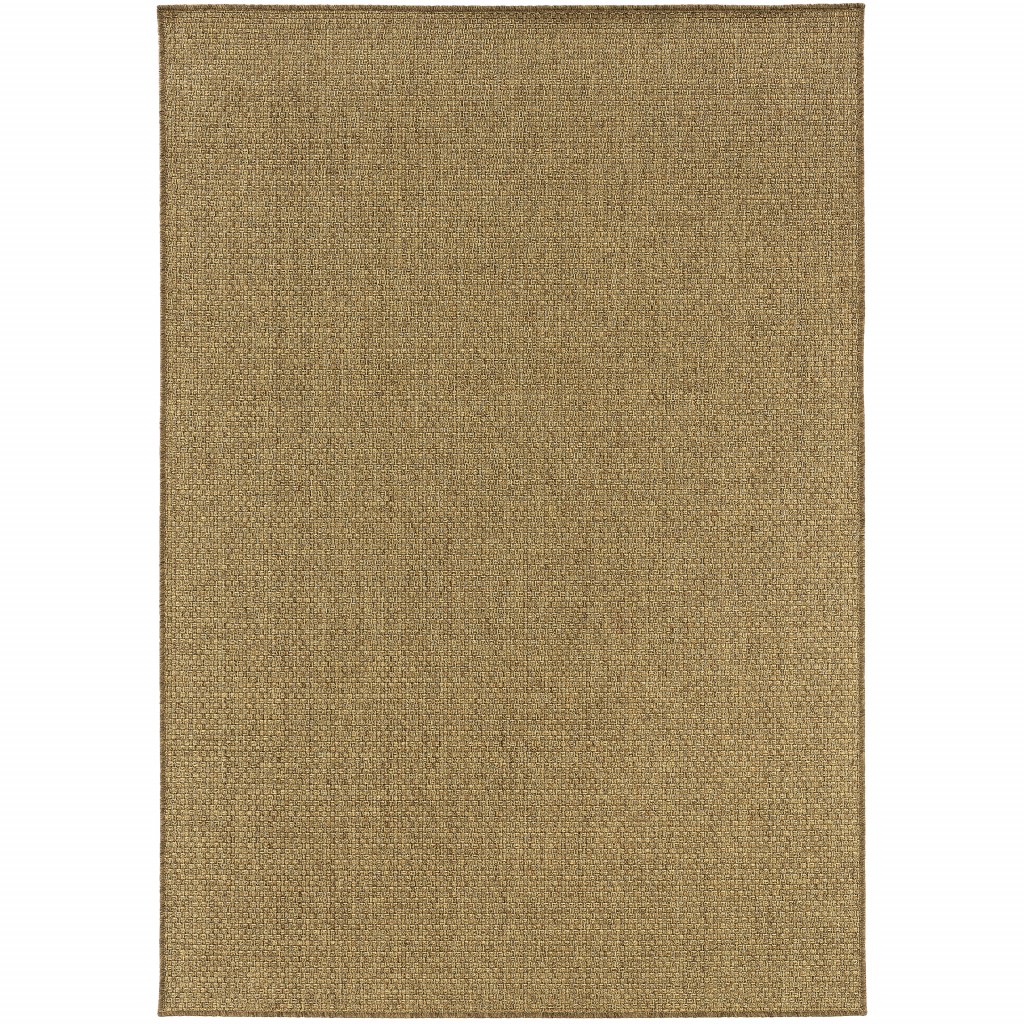 2 x 4  ft. Solid Tan Indoor & Outdoor Area Rug