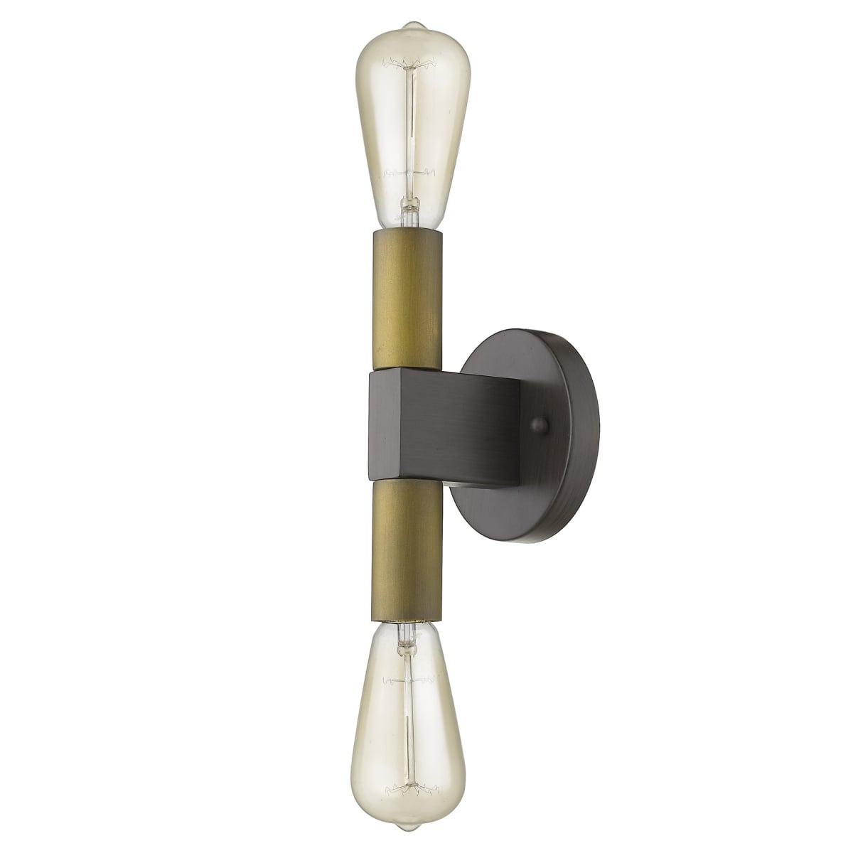 8.25 x 4.75 x 4 in. Cumberland 2-Light Wood Finish Sconce