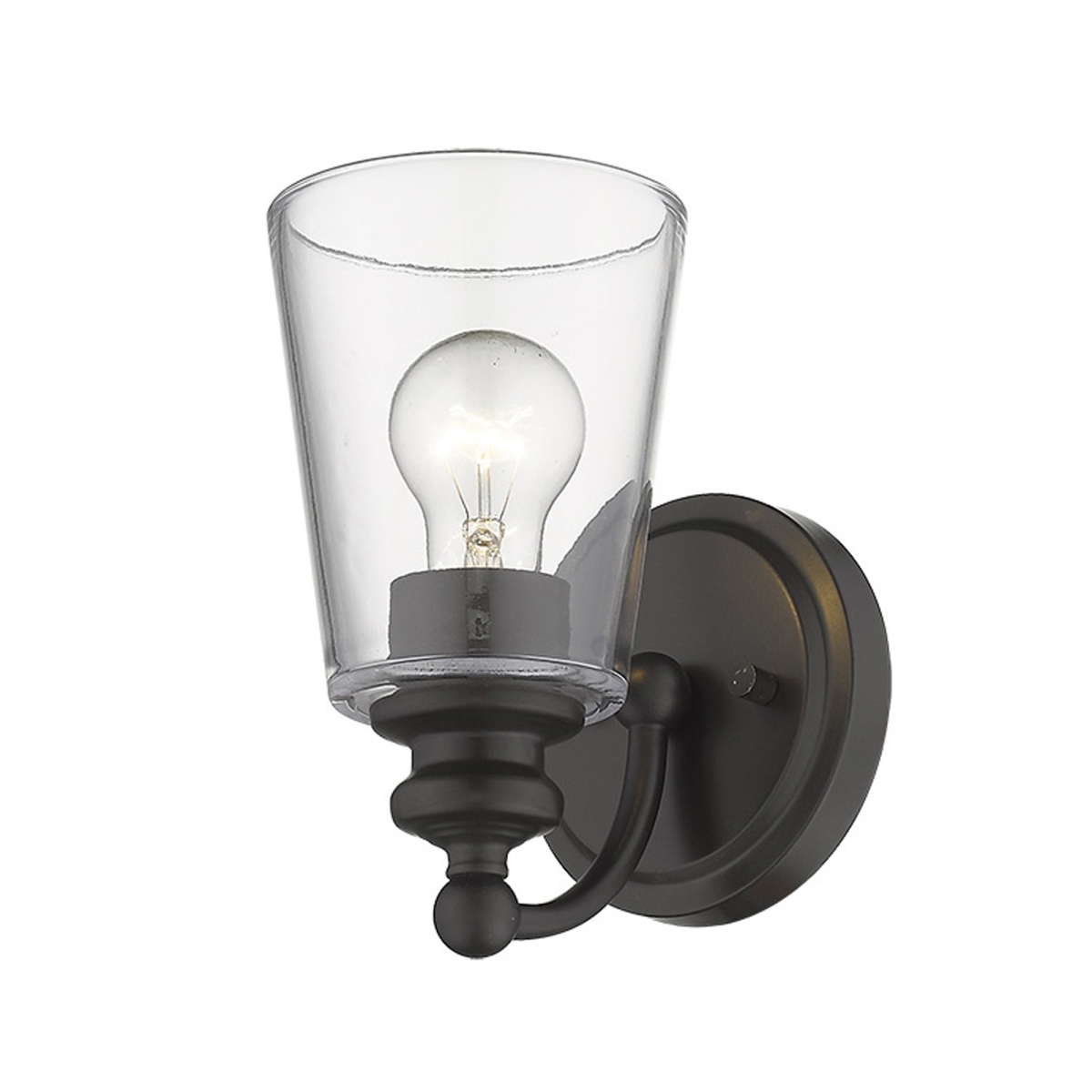 8.25 x 5 x 6.75 in. Ceil 1-Light Oil-Rubbed Bronze Sconce