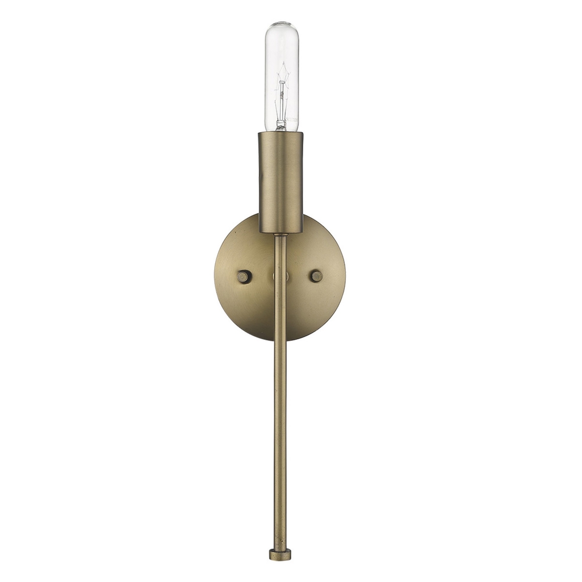 Picture of HomeRoots 398787 Perret 1-Light Wall Sconce, Aged Brass