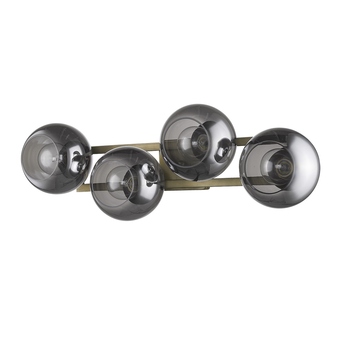 10.75 x 29.25 x 8.25 in. Lunette 4-Light Aged Brass Sconce