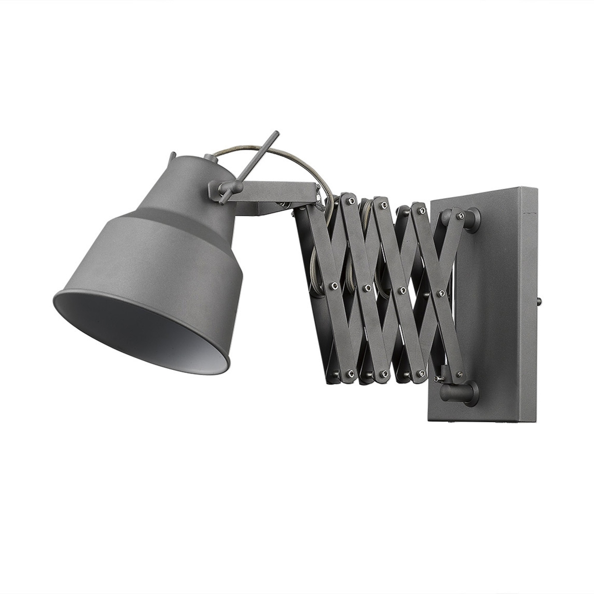 9.75 x 7 x 34.5 in. Plexus 1-Light Gray Sconce