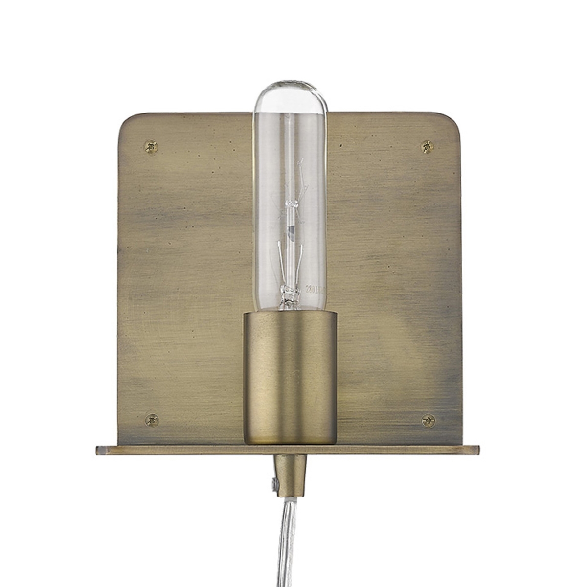6 x 5 x 5 in. Arris 1-Light Aged Brass Sconce