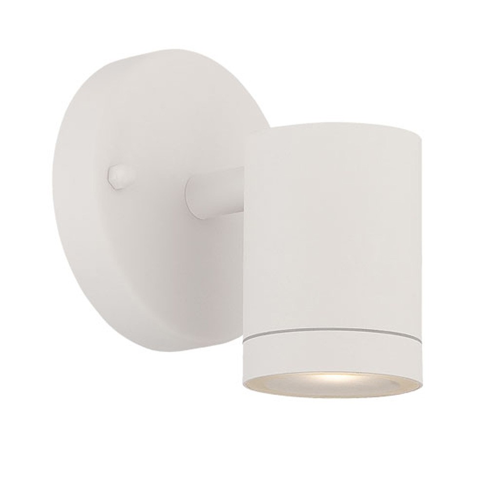 Picture of HomeRoots 398817 5.13 x 4.38 x 4.5 in. Integrated LED 1-Light Textured White Wall Light