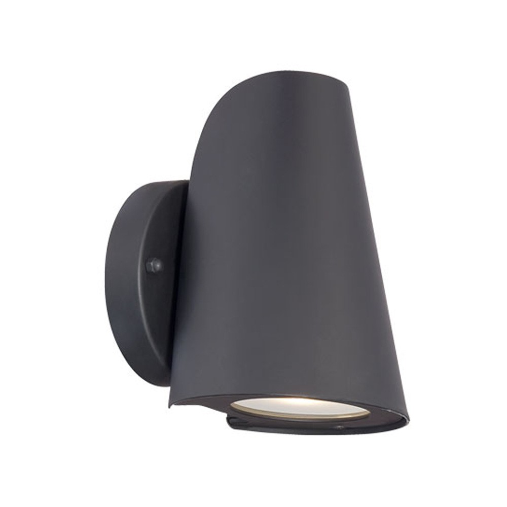 Picture of HomeRoots 398823 7 x 4.88 x 5.75 in. Integrated LED 1-Light Matte Black Wall Light