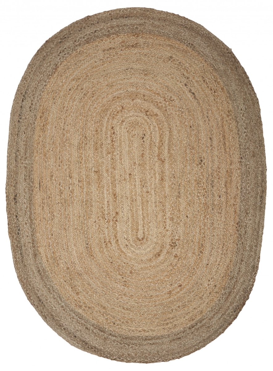 395175 9 ft. Natural Toned Oval Shaped Area Rug