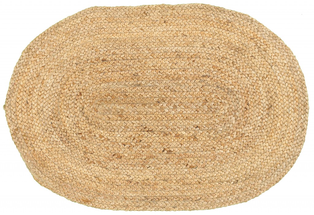2 x 3 ft. Soft Beige Braided Scatter Rug, Natural