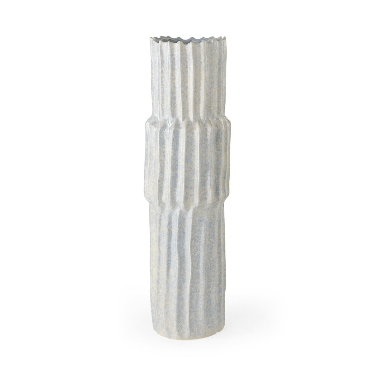 Picture of HomeRoots 397584 23 in. Jumbo Organic Textured Gray Vase