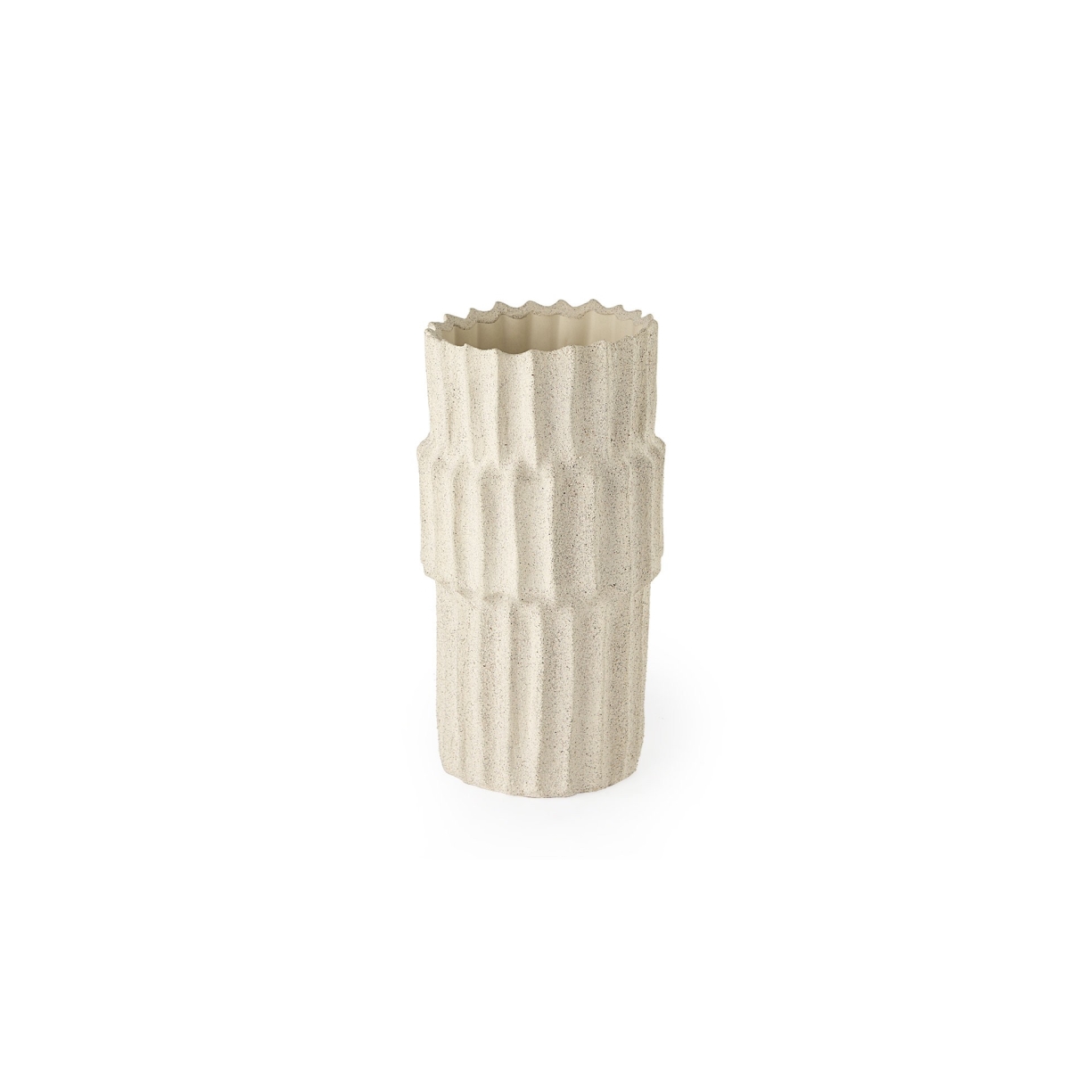 Picture of HomeRoots 397585 14 in. Jumbo Organic Textured Sand Vase