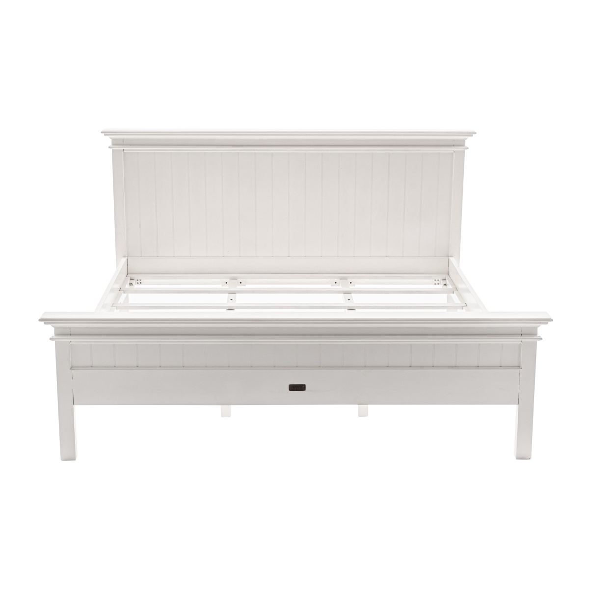 397614 86.22 in. Panel Bed, Classic White - King Size