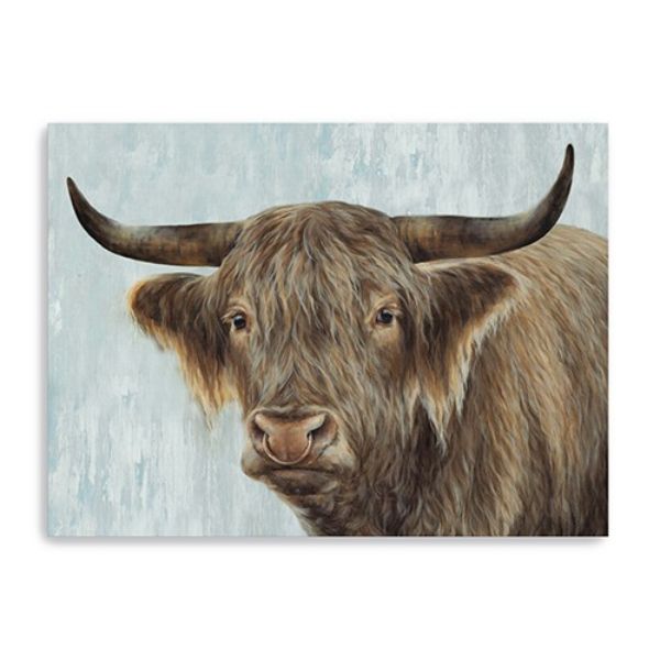 24 x 18 in. Brown Bold No Bull Canvas Wall Art