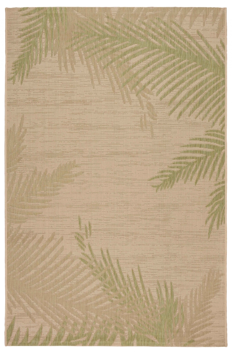393736 8 x 9 ft. Green Palms Indoor & Outdoor Area Rug