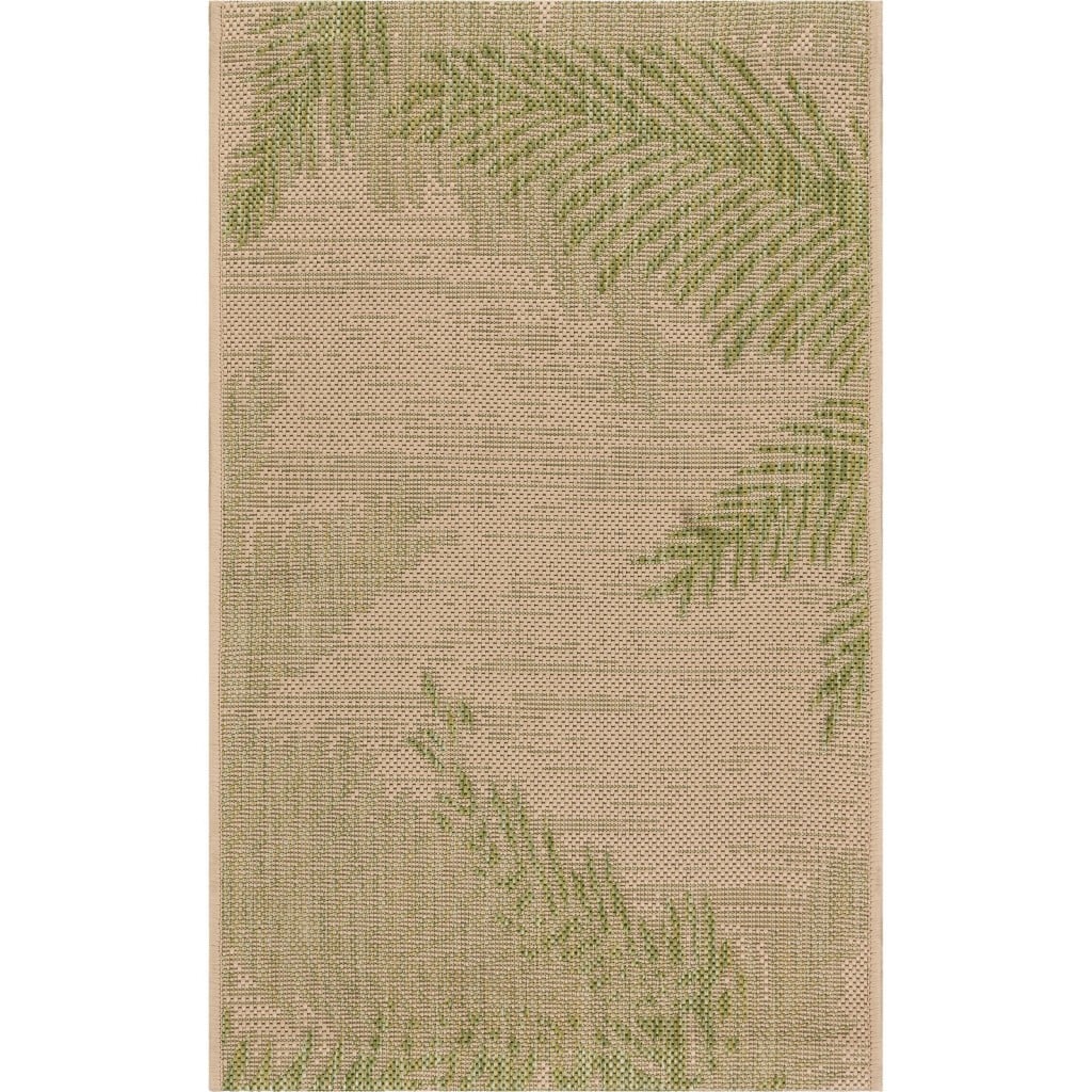 2 x 3 ft. Green Palms Indoor & Outdoor Scatter Area Rug