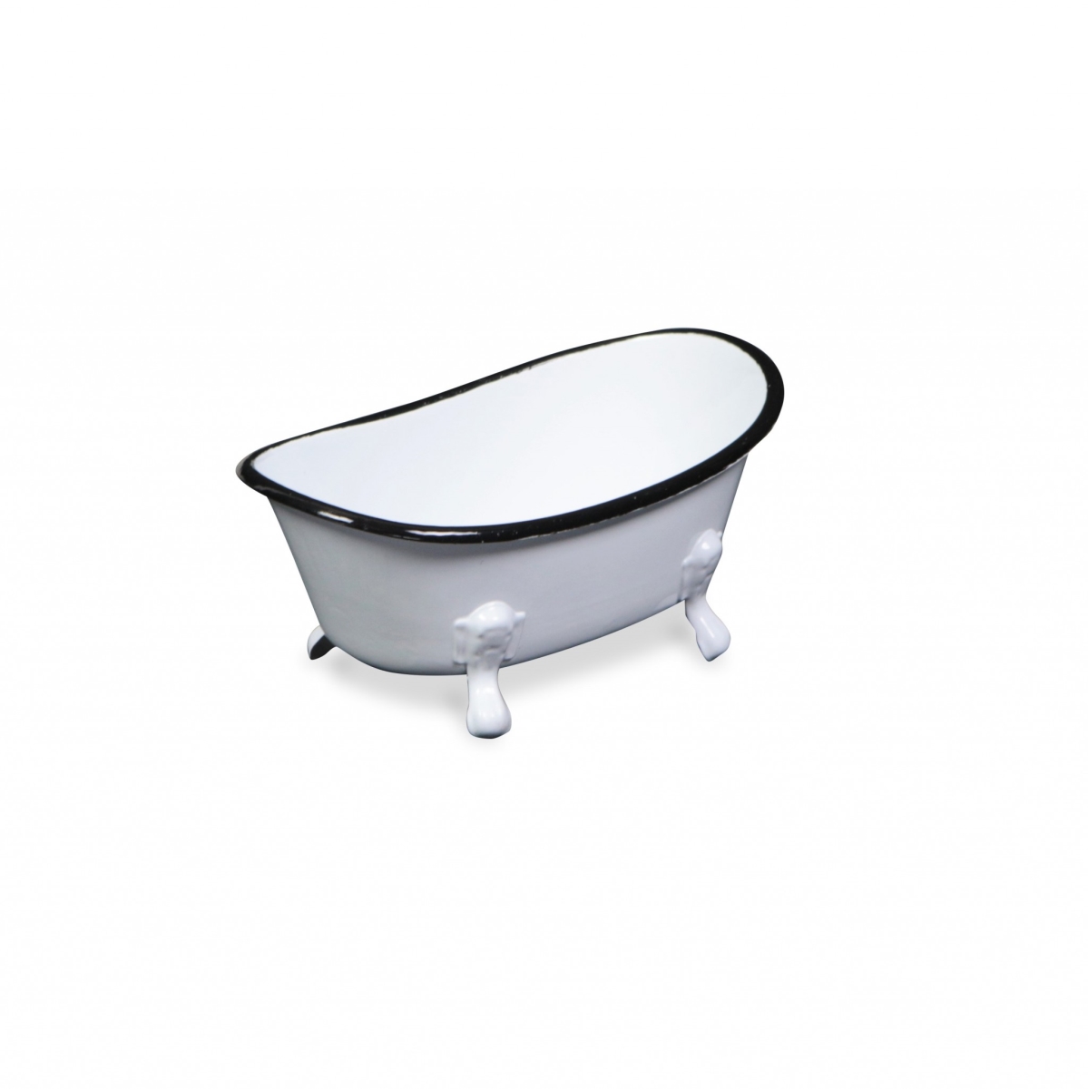 Petite Bathtub Decorative Sculpture, White