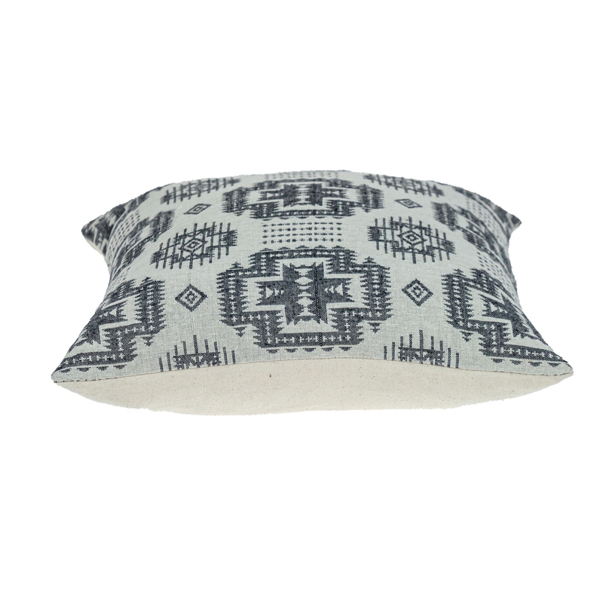 16 x 16 x 5 in. Gray Aztec Design Throw Pillow